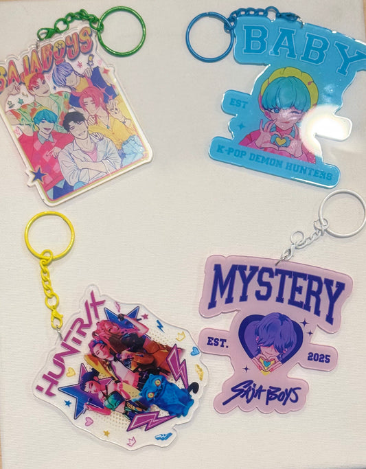 HUNTING DEMONS KEYCHAIN/BAG CHARM ASSORTED