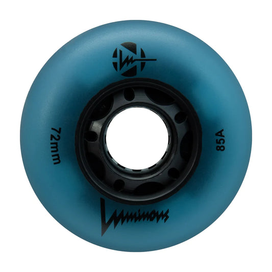 LUMINOUS INLINE LIGHT UP 85A WHEELS BLUE GLOW(8-PACK)