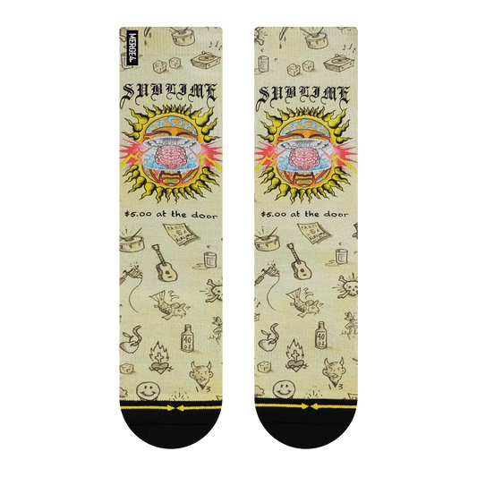 SUBLIME 40oZ TO FREEDOM MIND BLOWN TALL SOCKS