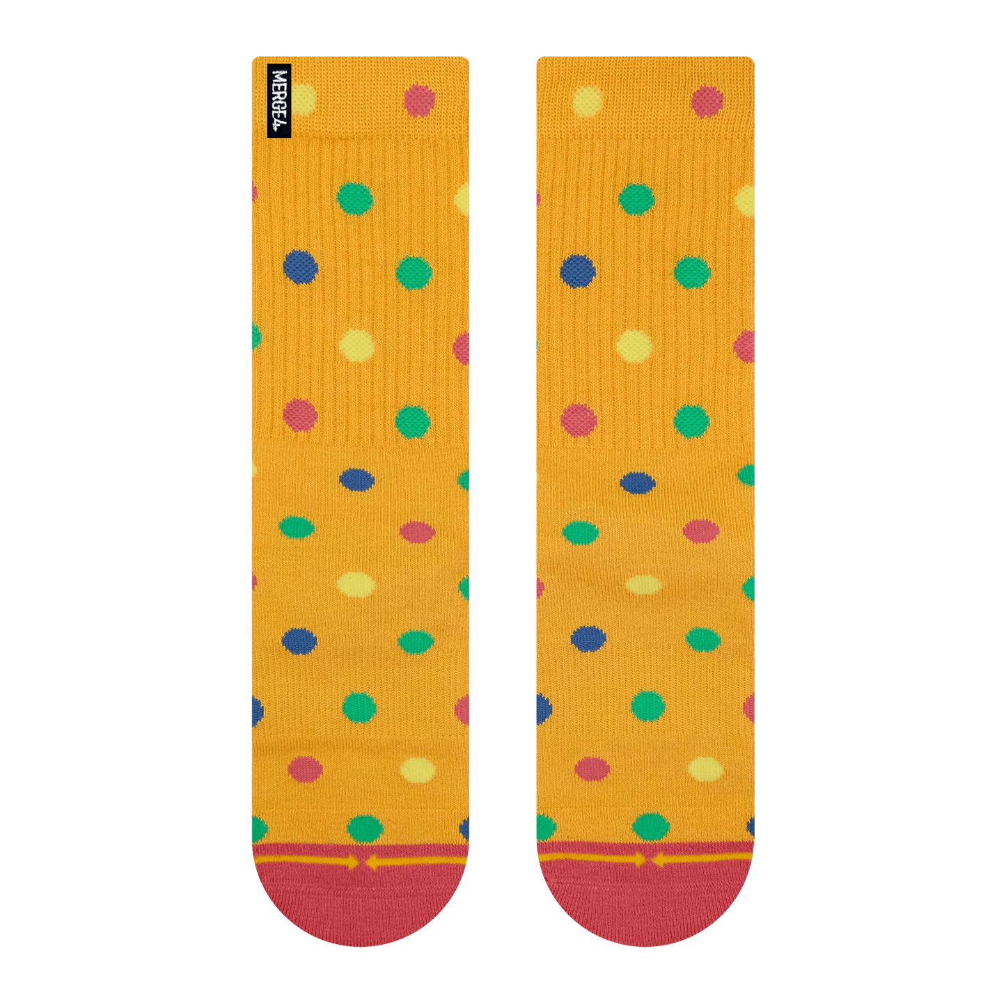 SPIDEY BAMBOO CLOWN POLKA DOTS CREW SOCKS