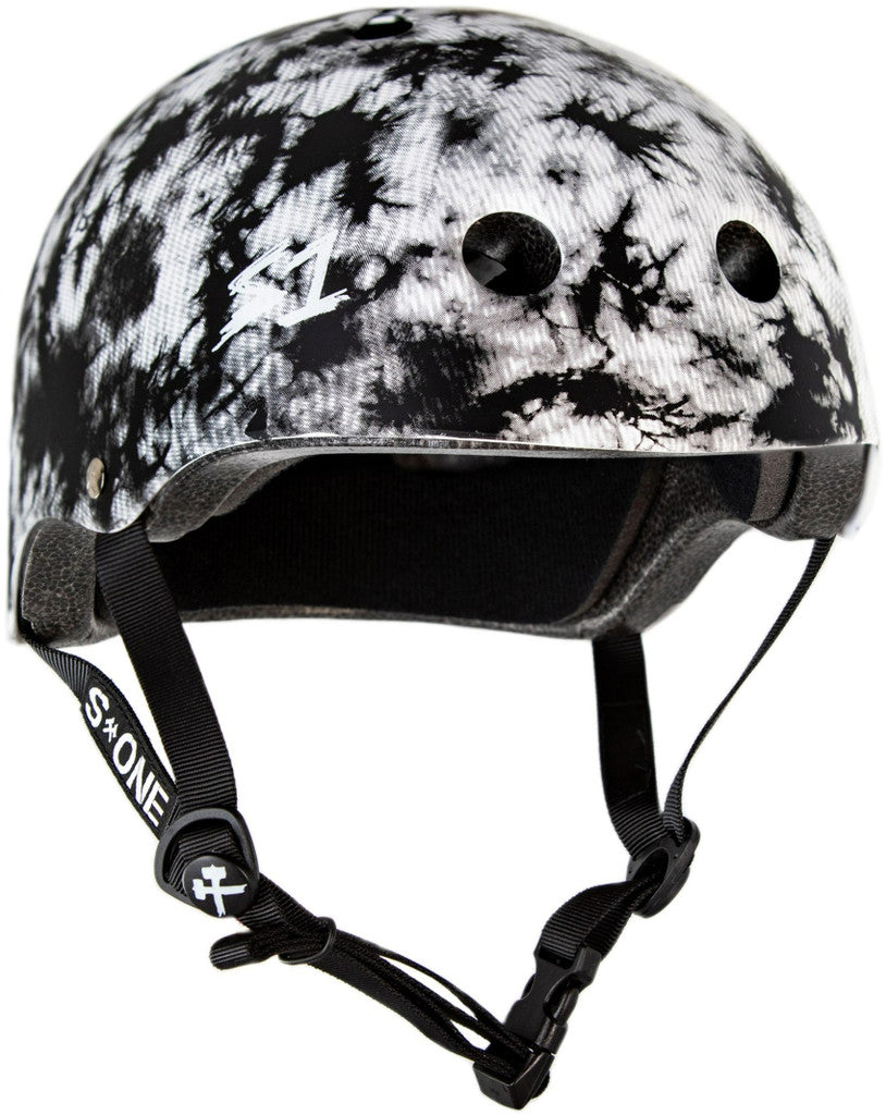 S1 LIFER HELMET-BLACK AND WHITE TIE DYE