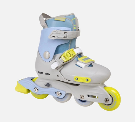 BLUE/GRAY ADJUSTABLE KIDS ROLLER BLADES