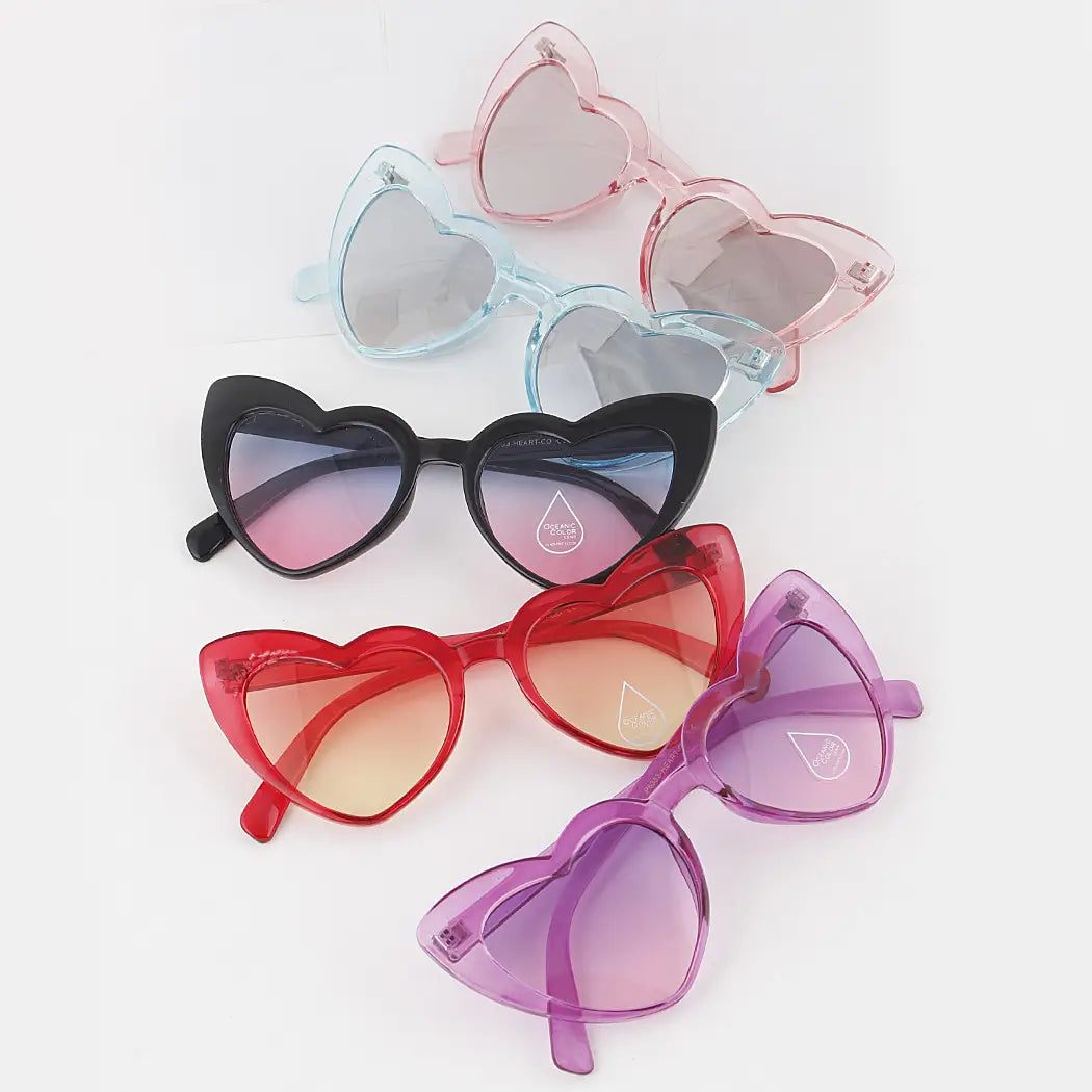 VINTAGE HEART CAT EYE SUNGLASSES