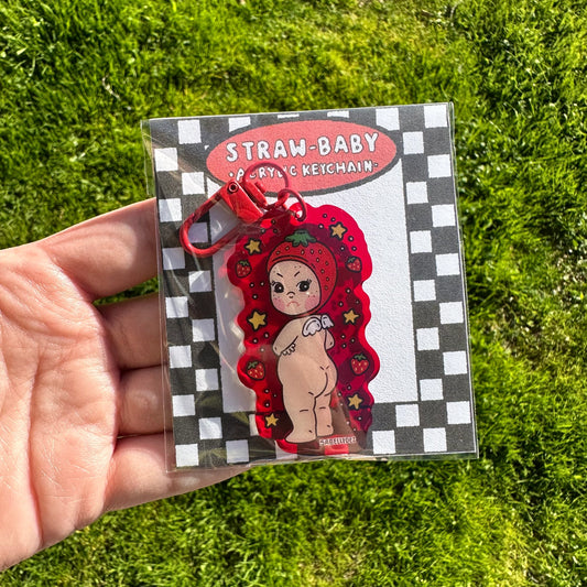 SONNY ANGEL STRAWBERRY KEYCHAIN *FINAL SALE*