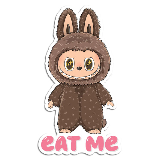 LABUBU EAT ME DIE CUT STICKER