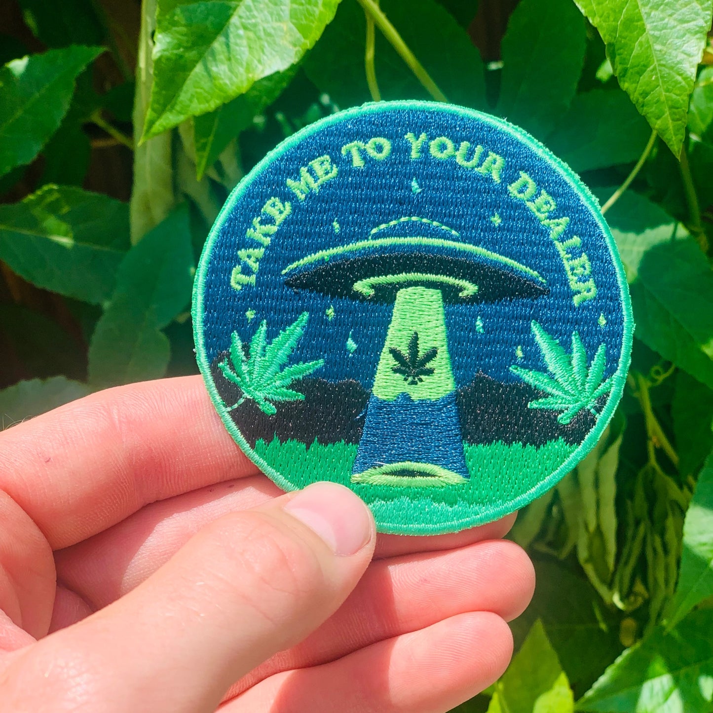 TAKE ME TO YOUR DEALER IRON-ON PATCH