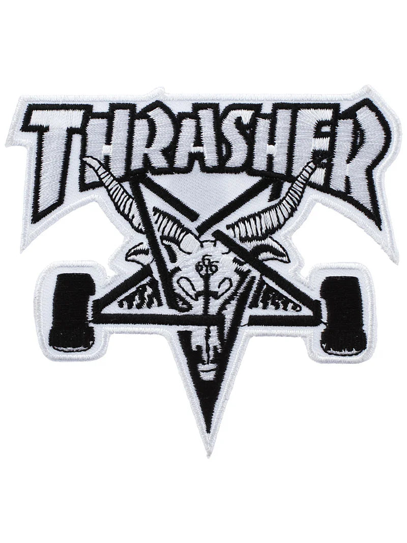 THRASHER SK8 GOAT WHITE/BLK PATCH