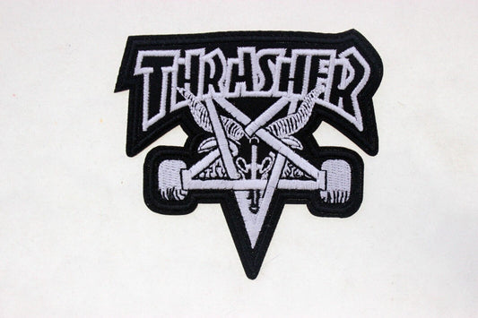 THRASHER SK8 GOAT BLK/WHITE PATCH