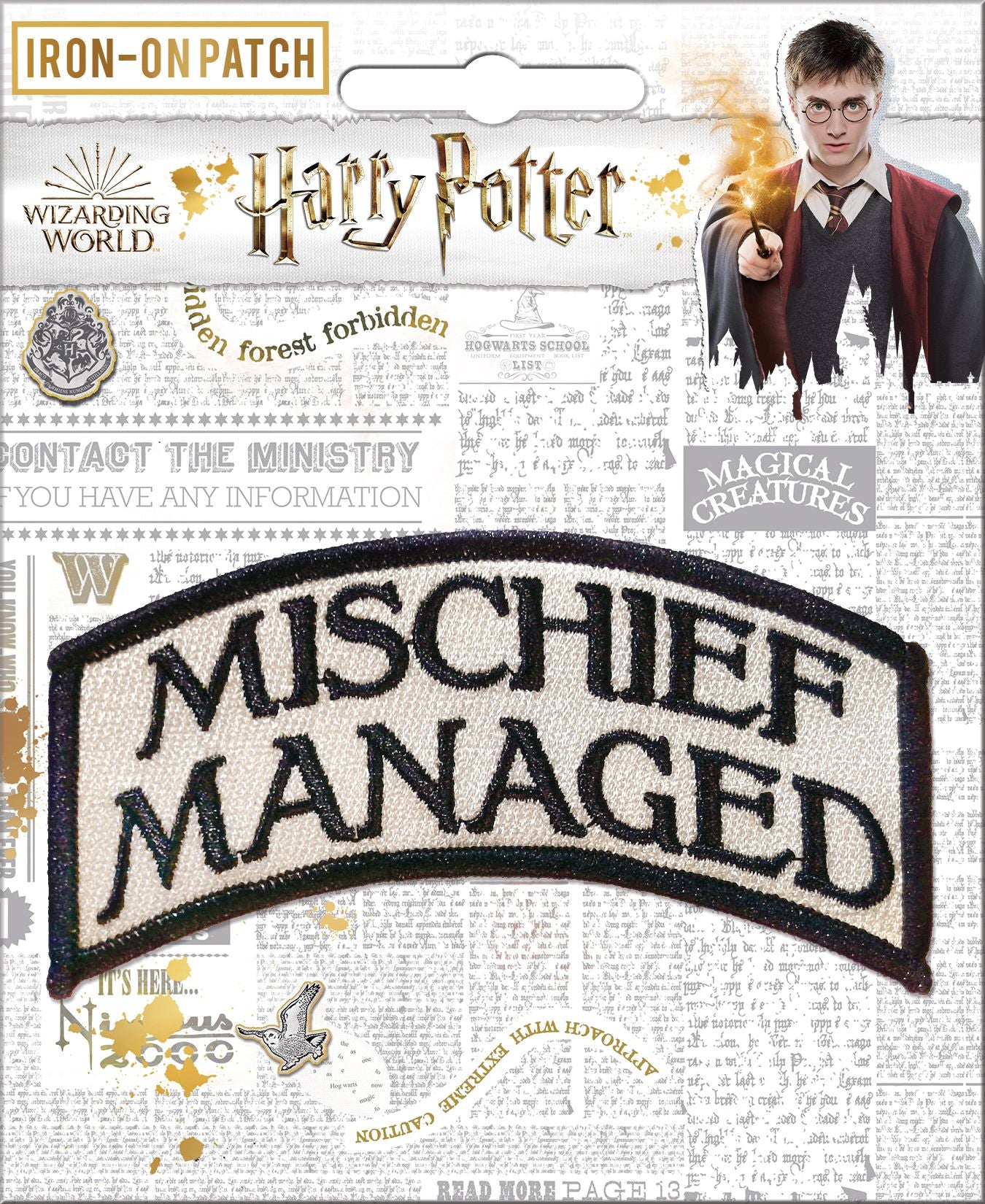 HARRY POTTER MISCHIEF MANAGED PATCH