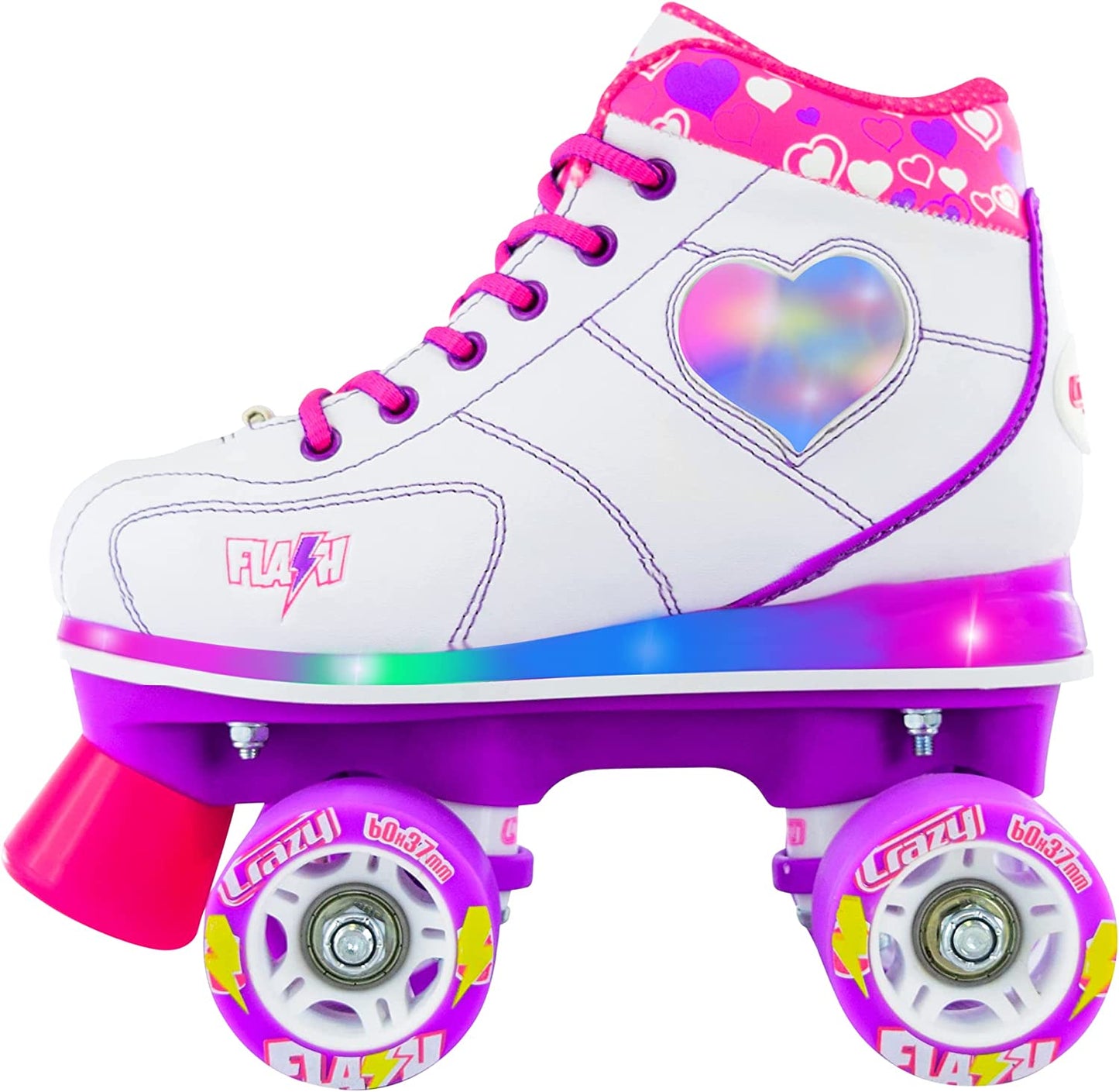 FLASH ROLLER SKATES-WHITE