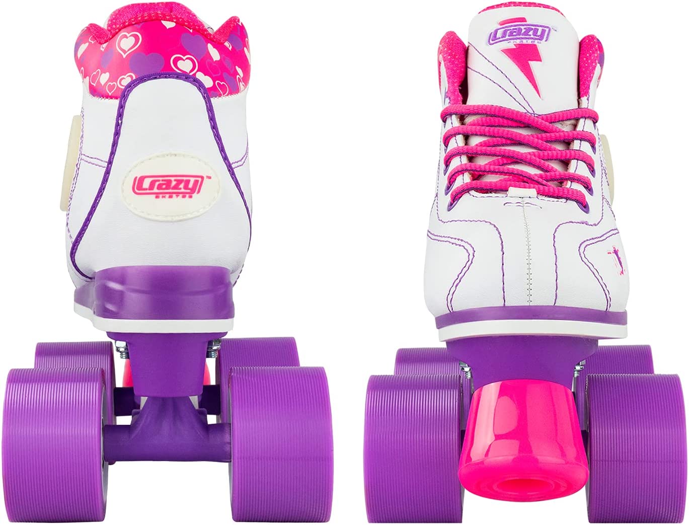 FLASH ROLLER SKATES-WHITE