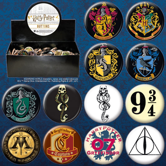 HARRY POTTER BUTTONS ASSORTMENT