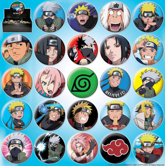 NARUTO SHIPPUDEN BUTTONS ASSORTMENT