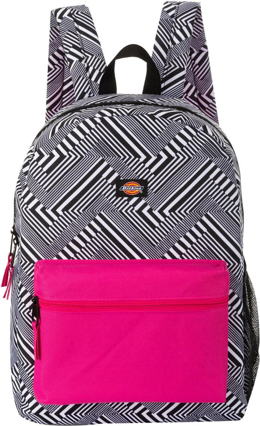 DICKIES LAPTOP SLEEVE BACKPACK BLACK/WHITE & HOT PINK