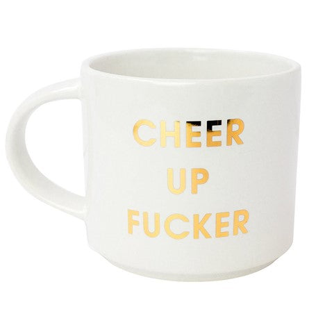 CHEER UP FUCKER METALLIC MUG