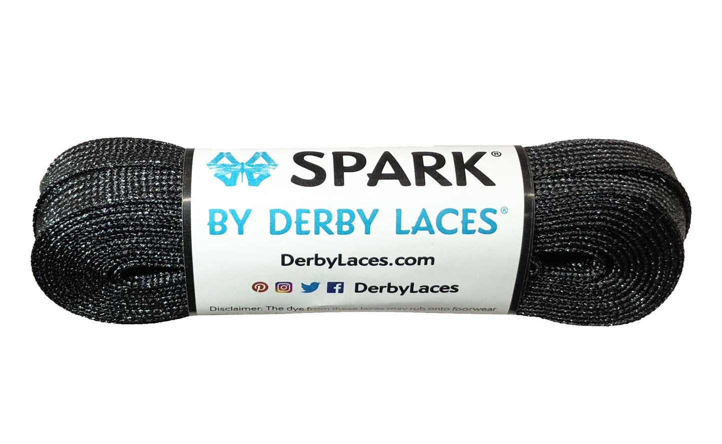 SPARK DERBY LACES-BLACK 96 INCH (244CM)
