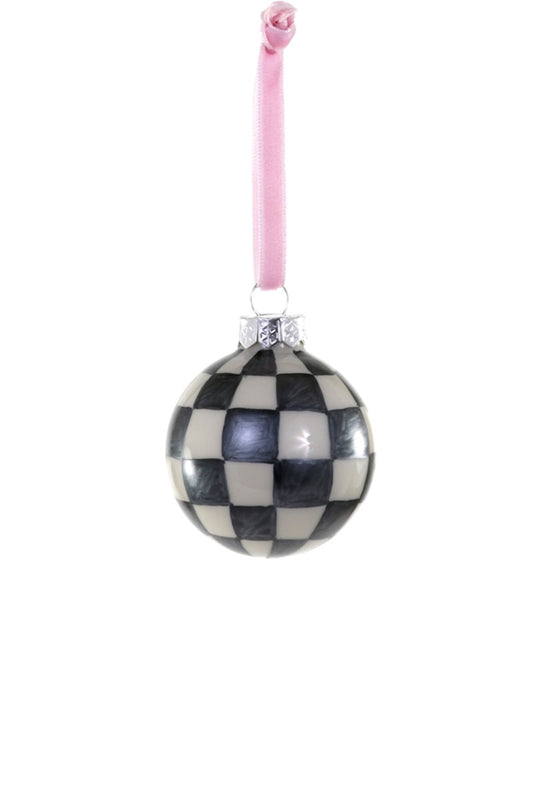CHECKERED CHARCOAL ORNAMENTS