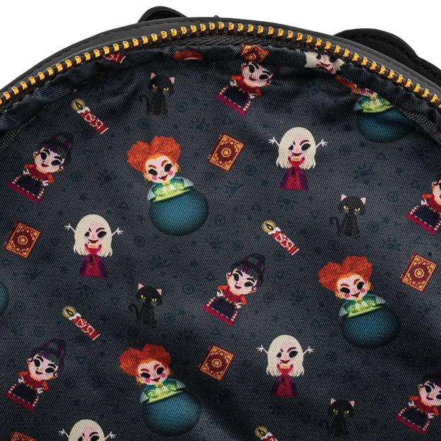 Loungefly Hocus Pocus Double Strap Shoulder Bag mini back pack. Are you in Las Vegas? stop by our store and check out all our Spooky, Horror Loungefly collection. You can also shop online and pick up at our store.