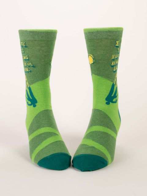I HATE THIS FUCKING BEAUTIFUL LAWN MEN CREW SOCKS *
