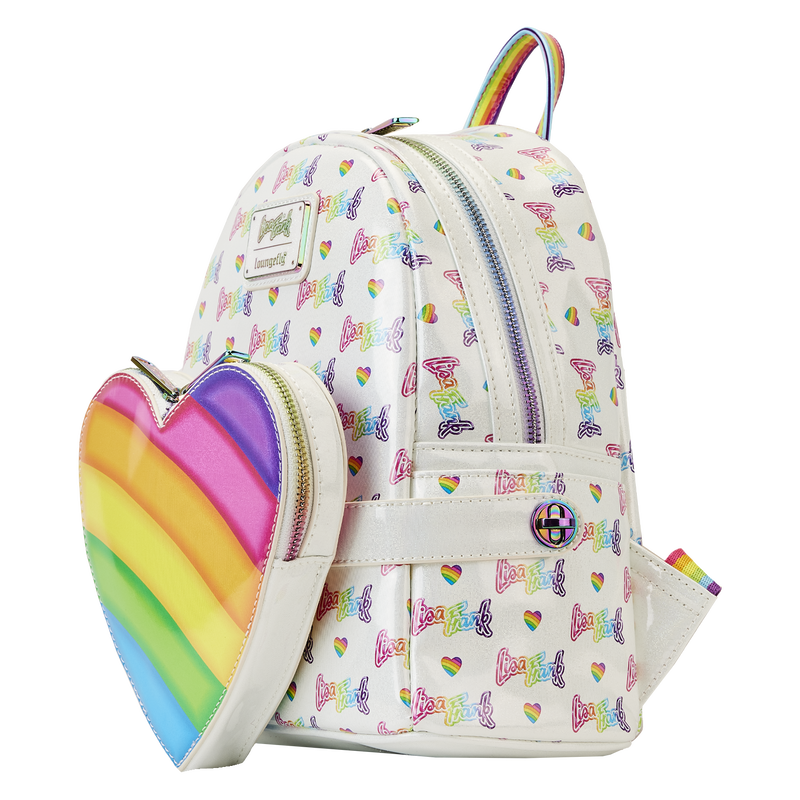 LOUNGEFLY LISA FRANK RAINBOW /WAIST BAG MINI BACKPACK