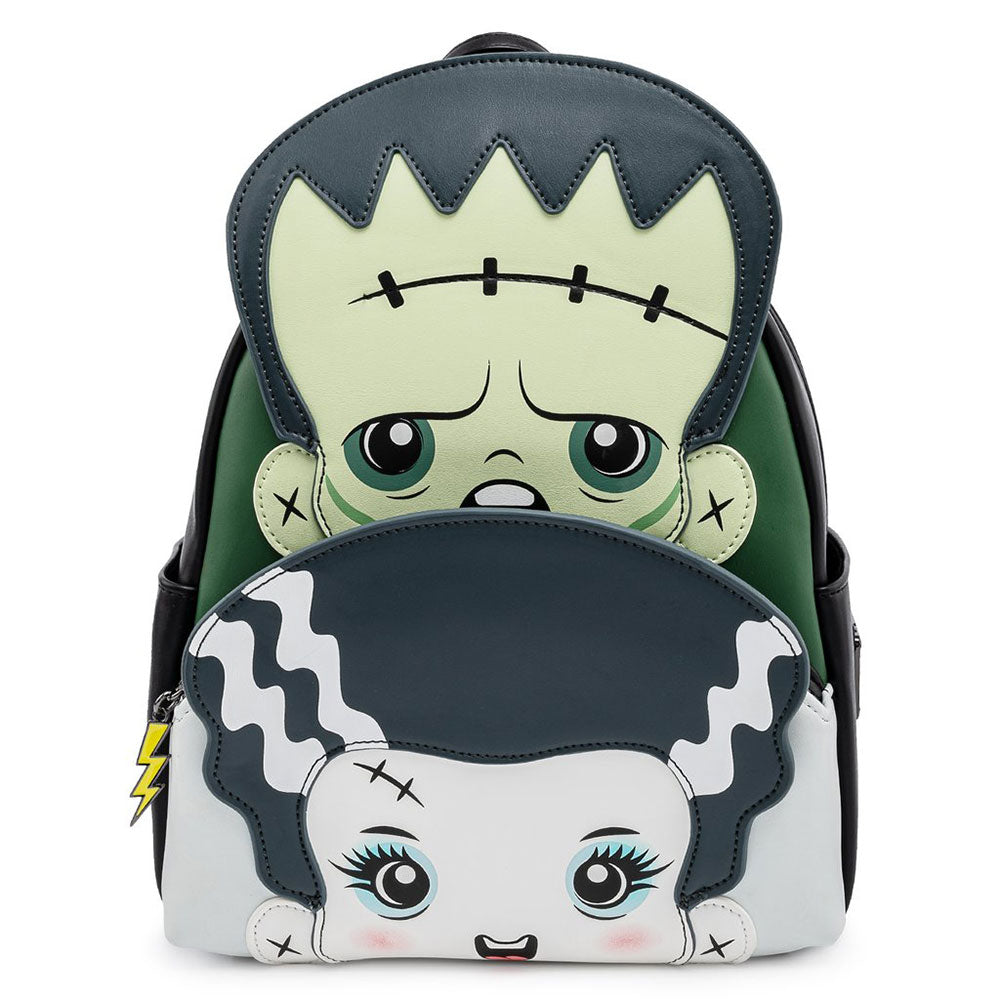 LOUNGEFLY MONSTERS FRANKIE & BRIDE MINI BACKPACK. Check out our Spooky and Horror collection online or at our Las Vegas Location.