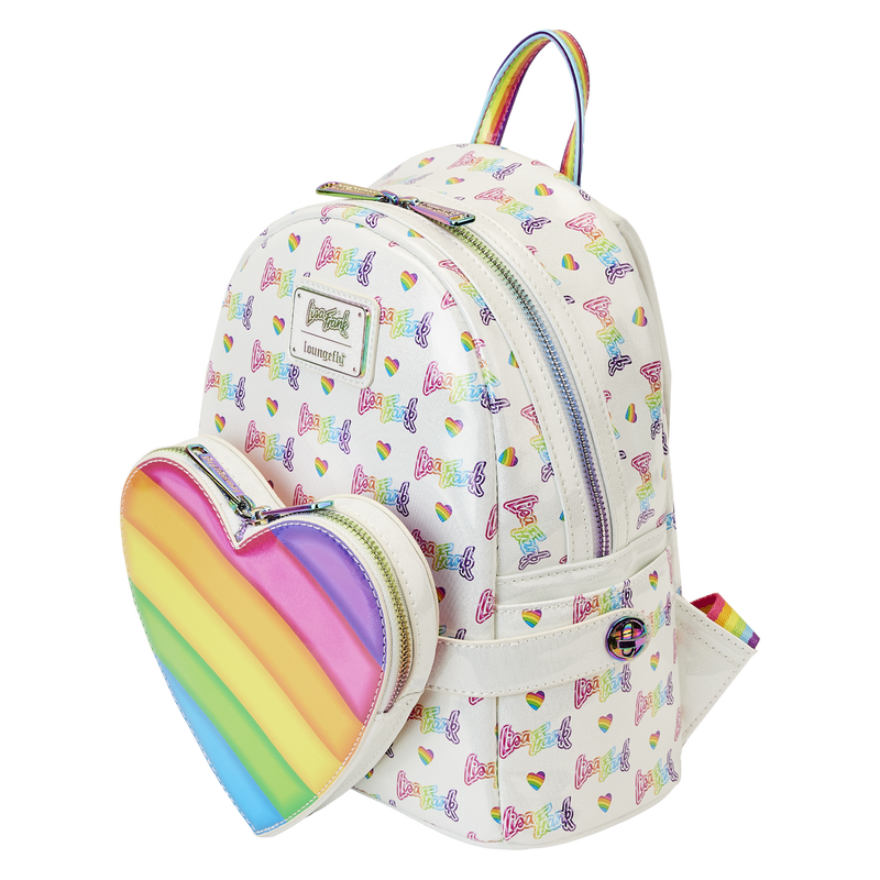 LOUNGEFLY LISA FRANK RAINBOW /WAIST BAG MINI BACKPACK