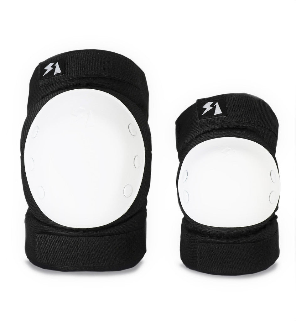 S1 PARK KNEE & ELBOW SETS ADULT- BLK WHITE