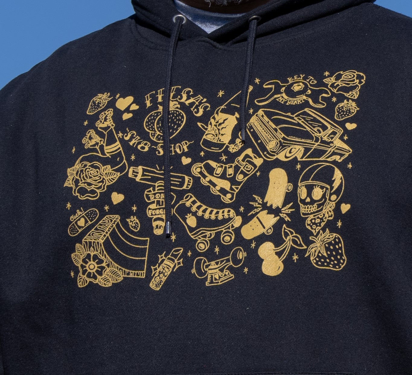 FRESA'S TATTOO FLASH BROWN PULLOVER HOODIE