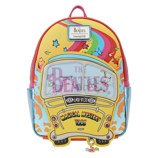 LOUNGEFLY THE BEATLES MAGICAL TOUR BUS MINI BACKPACK