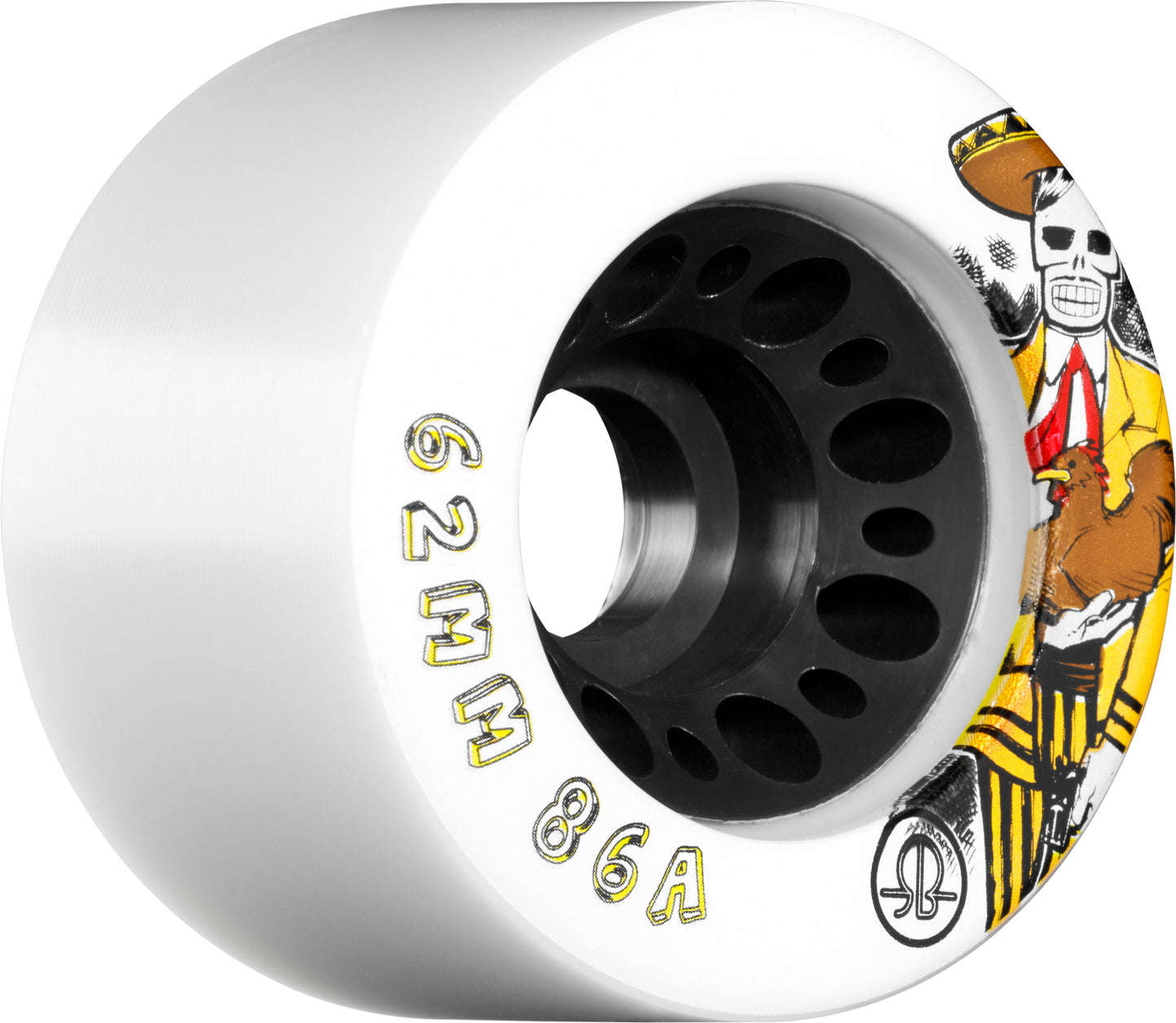 ROLLERBONES DAY OF THE DEAD SPEED WHEELS 62mm x 86a (8-PACK)