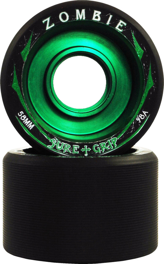 ZOMBIE WHEELS GREEN (8PK) 98A-59MM-DERBY WHEELS