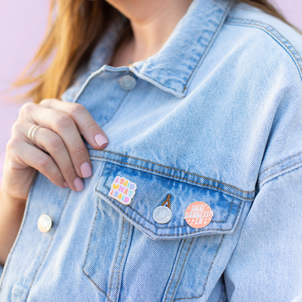 SO FUCKING OVER IT ENAMEL PIN