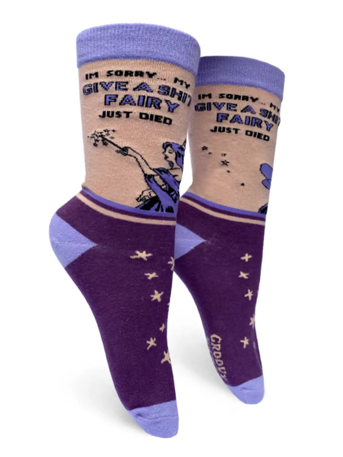 GIVE A SHIT FAIRY CREW SOCKS
