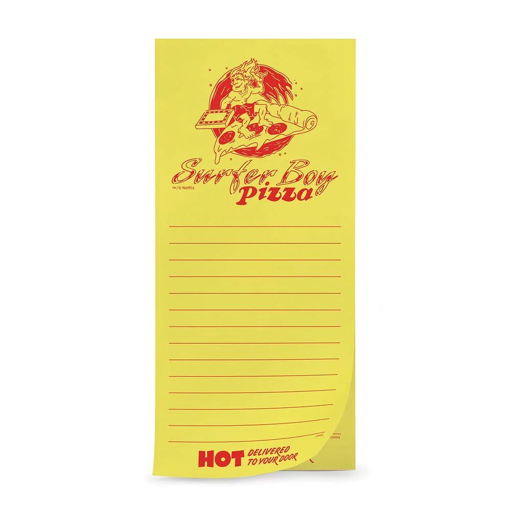 Stranger Things - Surfer Boy Pizza Notepad