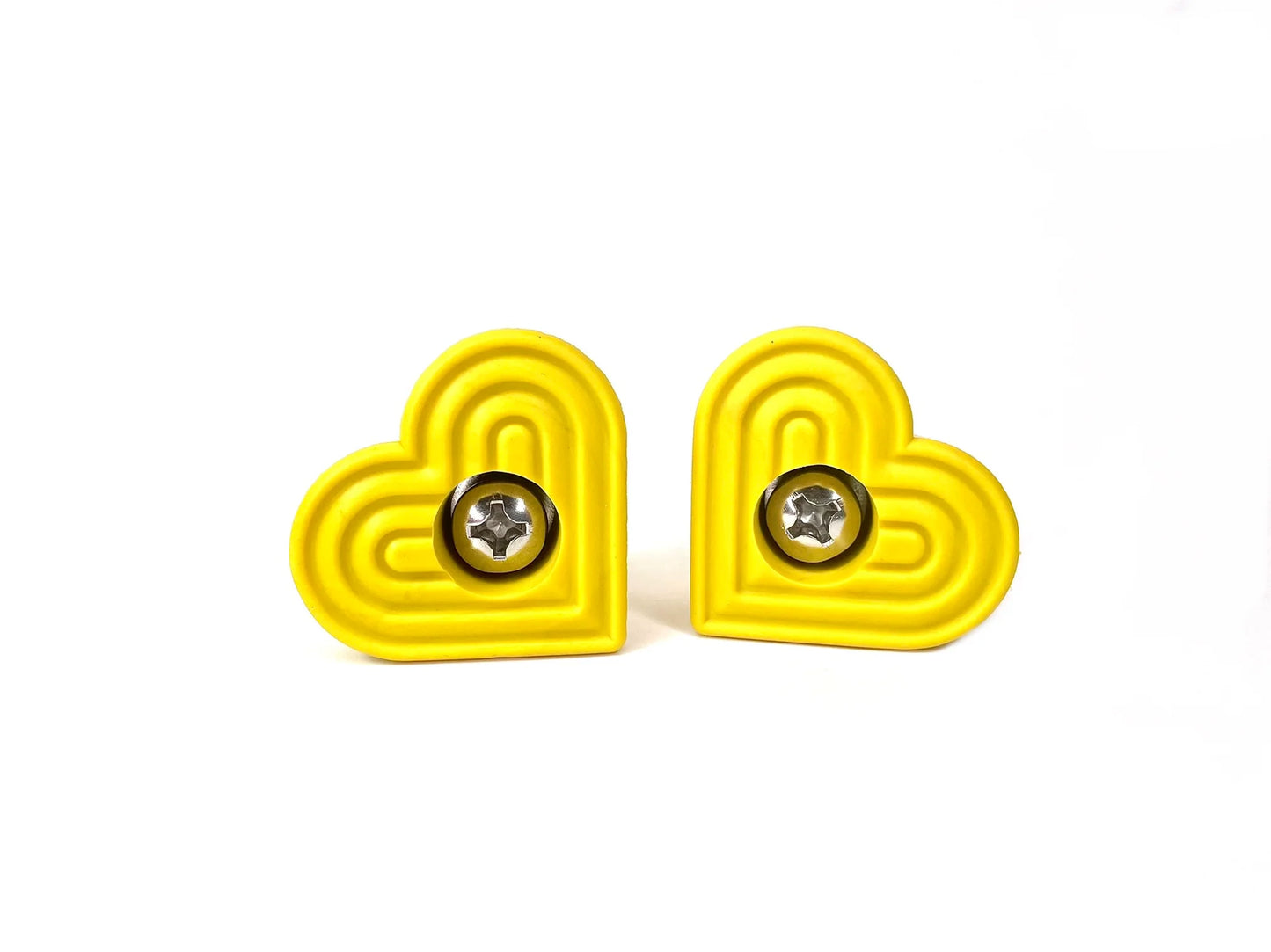 GRINDSTONE BOLT ON HEART STOPPERS-YELLOW