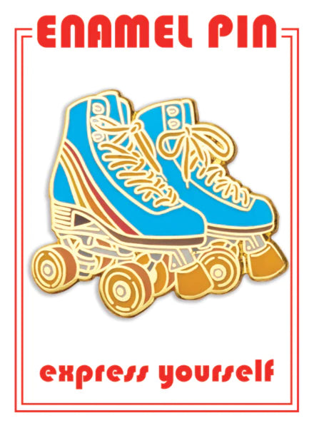 ROLLER SKATES ENAMEL PIN