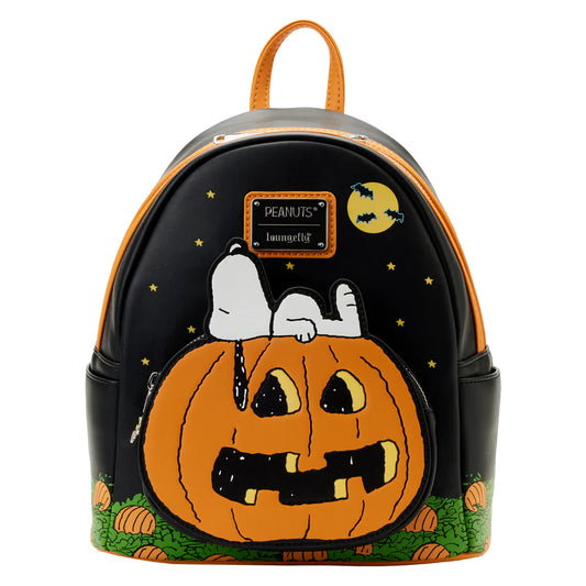 LOUNGEFLY PEANUTS PUMPKIN MINI BACKPACK. CHECK OUT OUR LOUNGEFLY SPOOKY AND HORROR COLLECTION AT OUR LAS VEGAS LOCATION OR ONLINE.