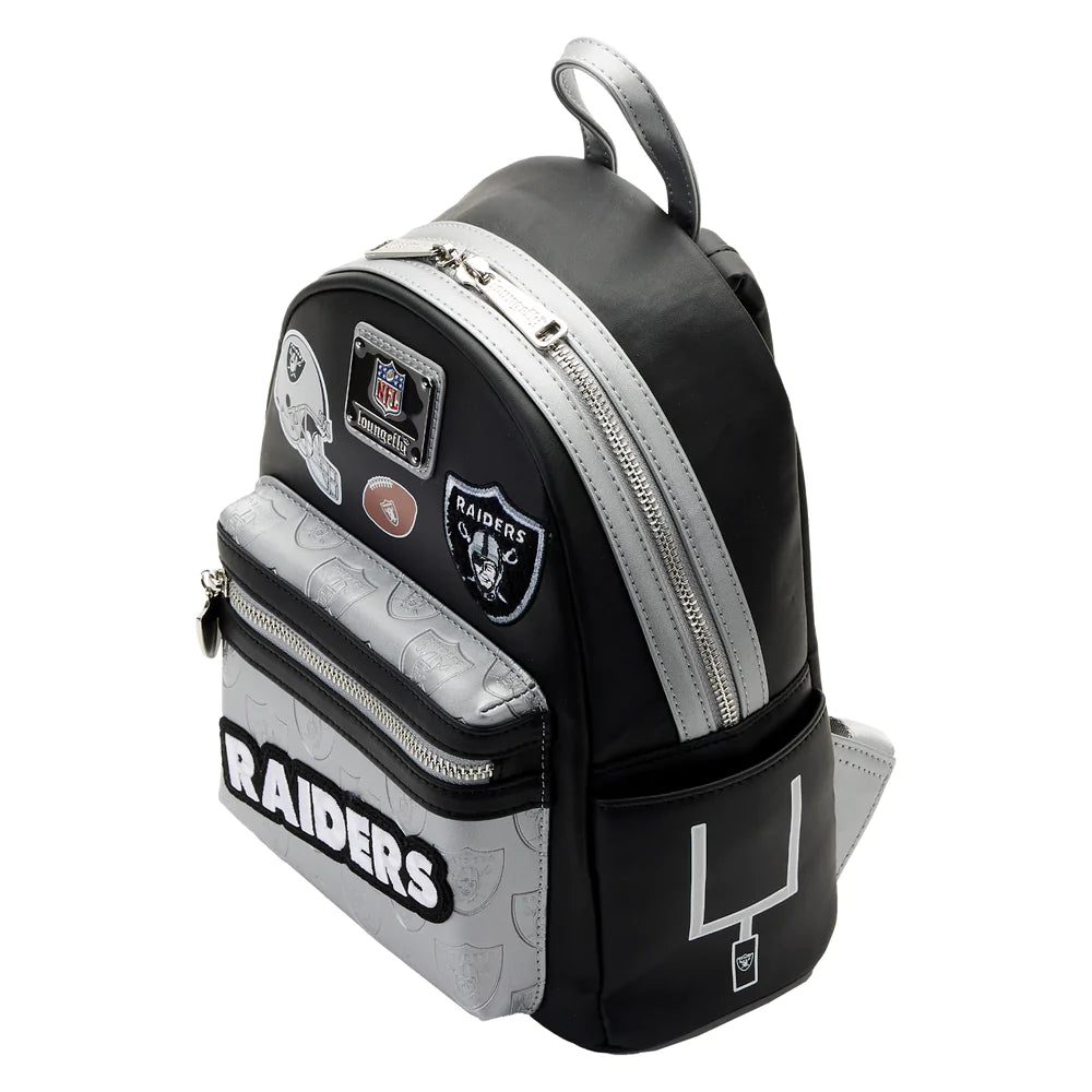 CHECK THIS COOL LAS VEGAS RAIDERS LOUNGEFLY MINI BACK PACK. CHECK OUT OUR LOUNGEFLY COLLECTION AT OUR LAS VEGAS STORE OR WEBSITE AT FRESAS SKATE SHOP.