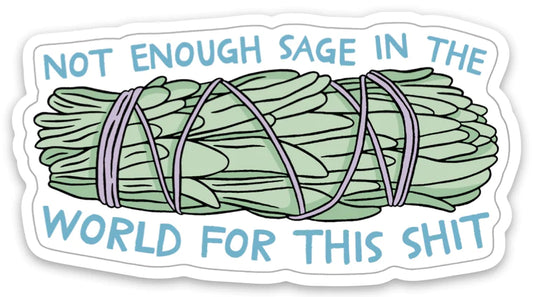 SAGE DIE CUT STICKER