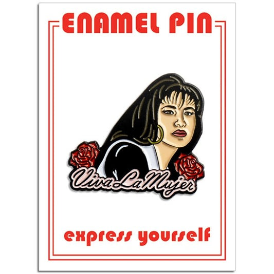 SELENA-VIVA LA MUJER ENAMEL PIN