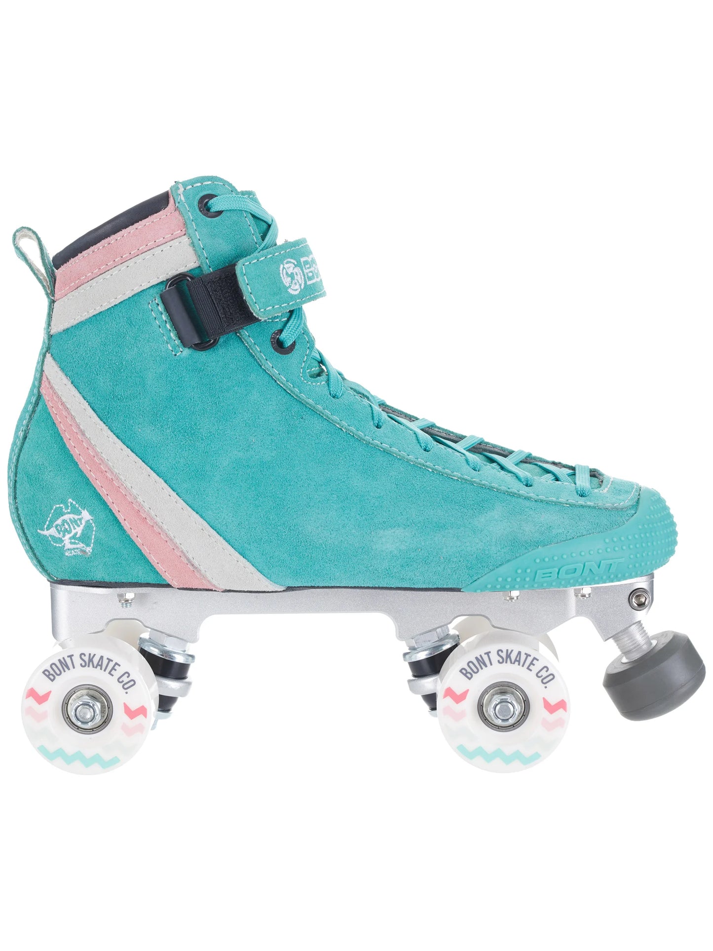 Bont parkstar roller skates are in Las Vegas. Stop by Fresas Skate Shop and try these skates on. You will fall in love with this Teal with a hint of Pink color skates. Let's Roll around Downtown Las Vegas.