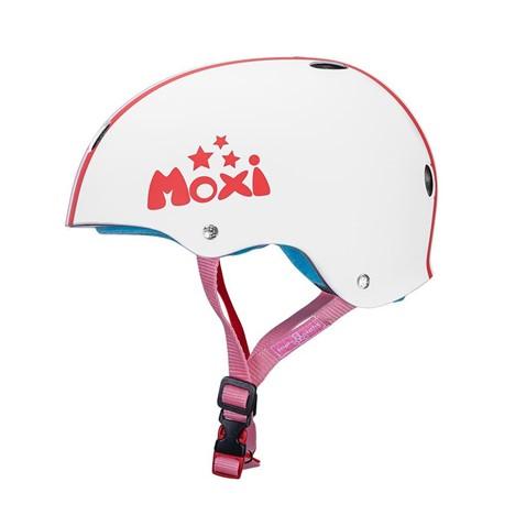 Moxi White Stripey Helmet XS/S